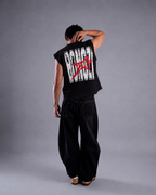 Black Cotton Vest - Bongzi Reckless
