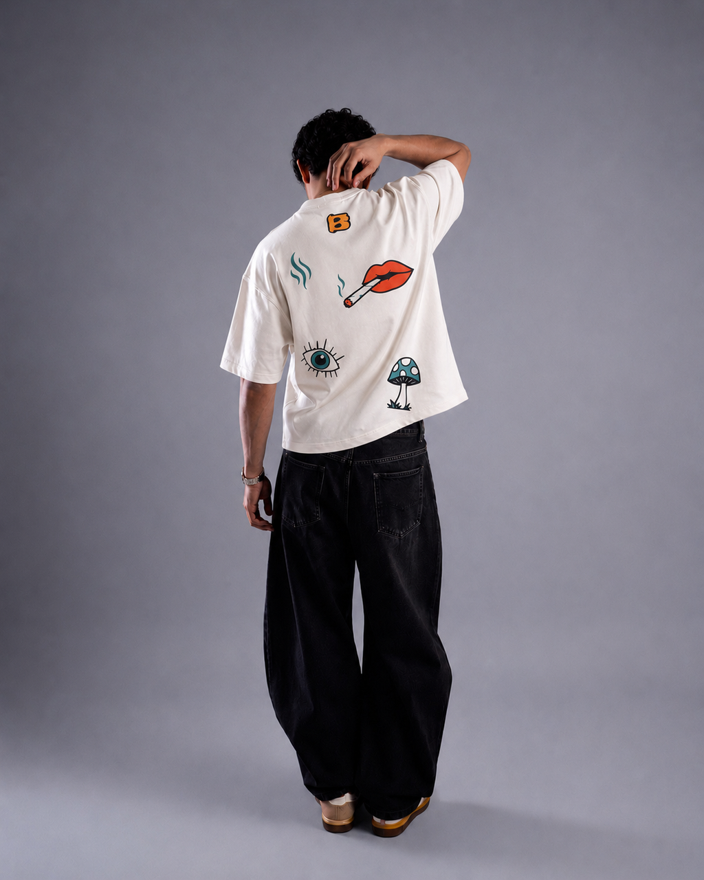 White Cotton Tee - Bongzi Stoner Club