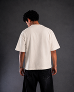 White Cotton Tee - Built Diffrent