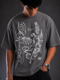 Dark Grey Cotton Tee - Power IS Silent