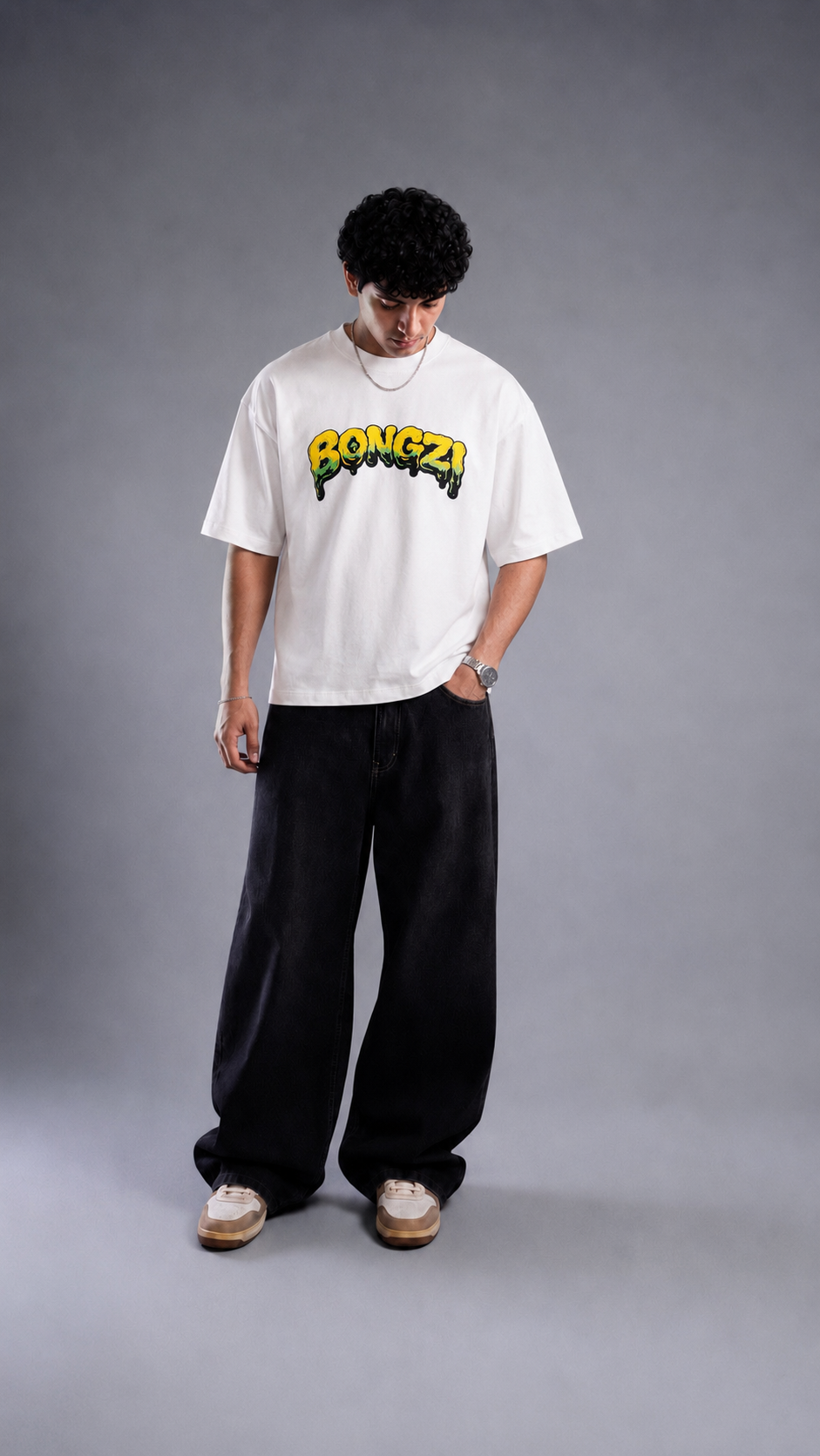 White Smoking Sunflower T-Shirt