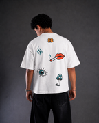 White Cotton Tee - Bongzi Stoner Club