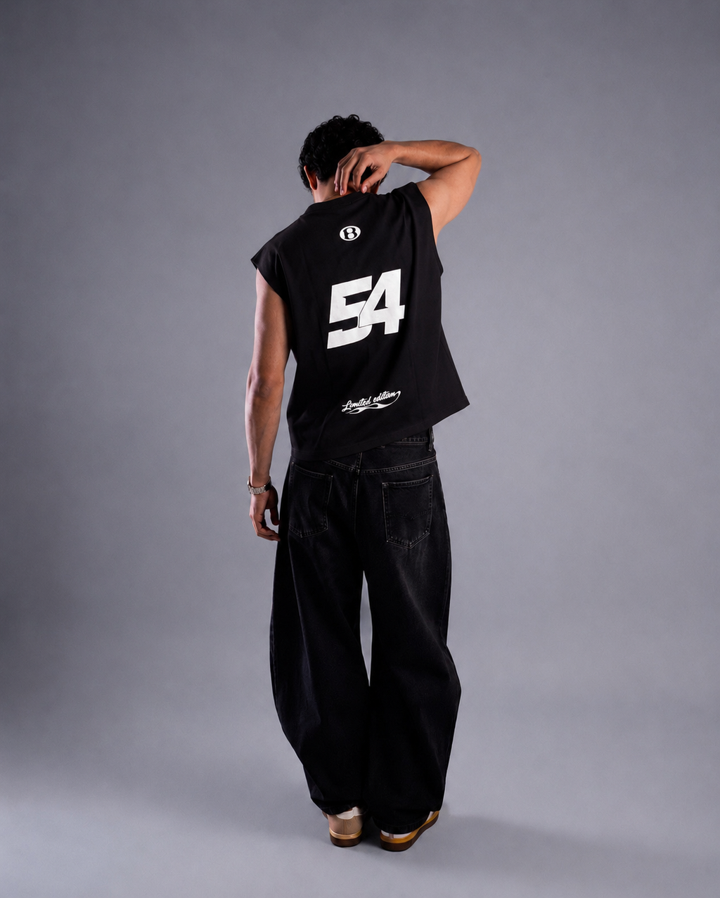 Black Cotton Vest - Bongzi Varsity 54