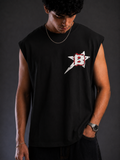 Black Cotton Vest - Bongzi Reckless