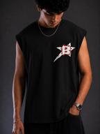 Black Cotton Vest - Bongzi Reckless