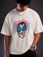 Off - White Cotton Tee - Crack Head