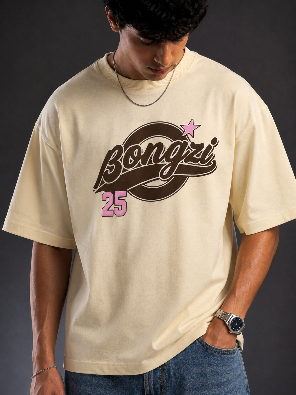 Cream Cotton Tees - Bongzi 25