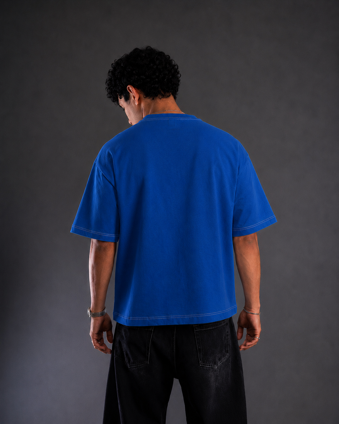 Royal Blue Cotton Tee - Bongzi Studio