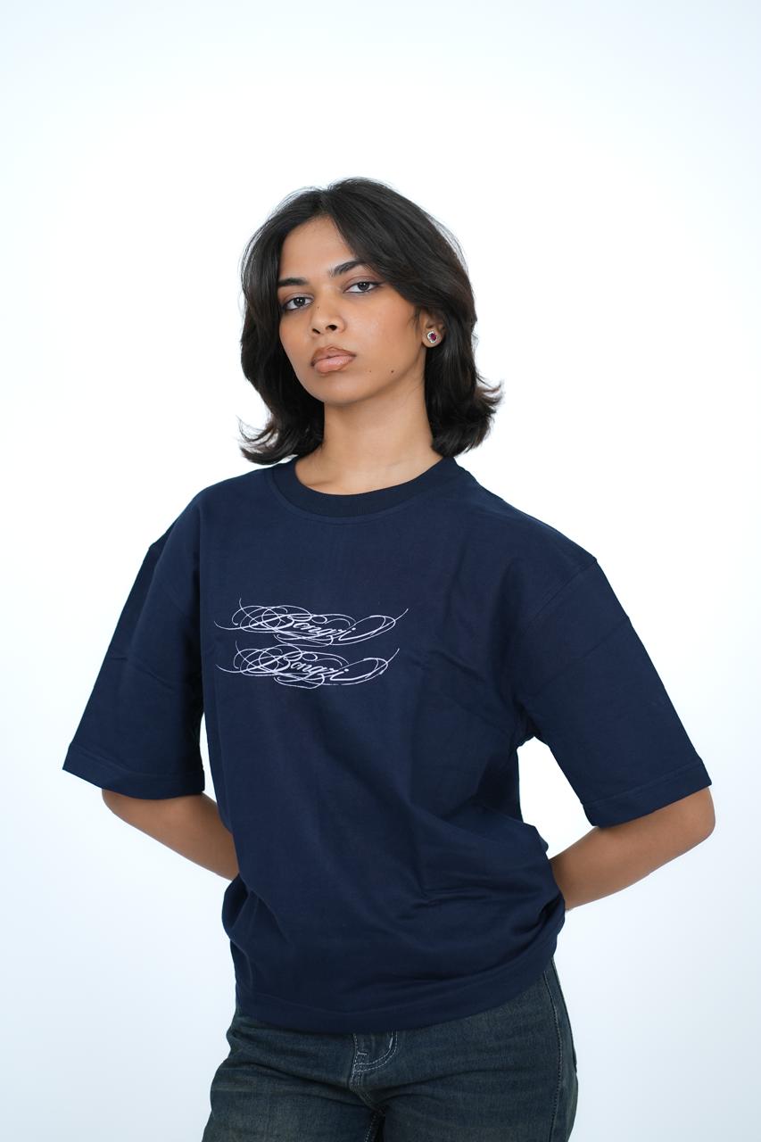 Navy Blue Bongzi Cross T-Shirt