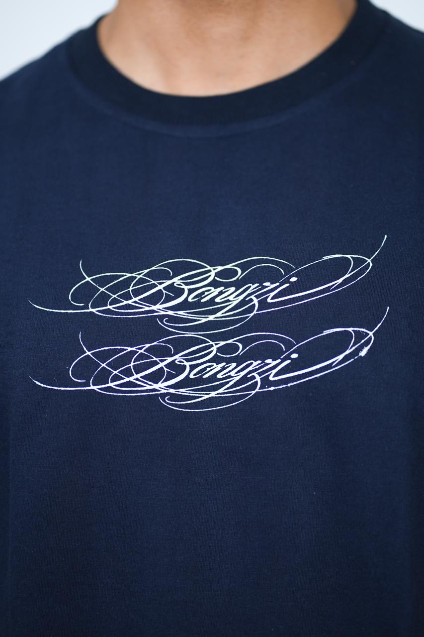 Navy Blue Bongzi Cross T-Shirt