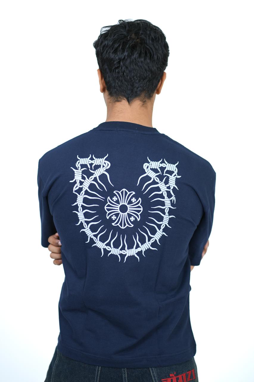 Navy Blue Bongzi Cross T-Shirt