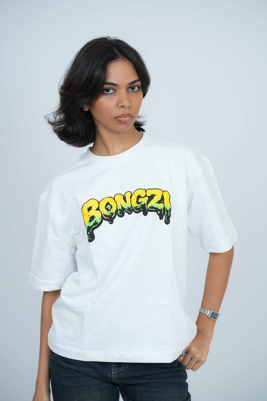 White Smoking Sunflower T-Shirt