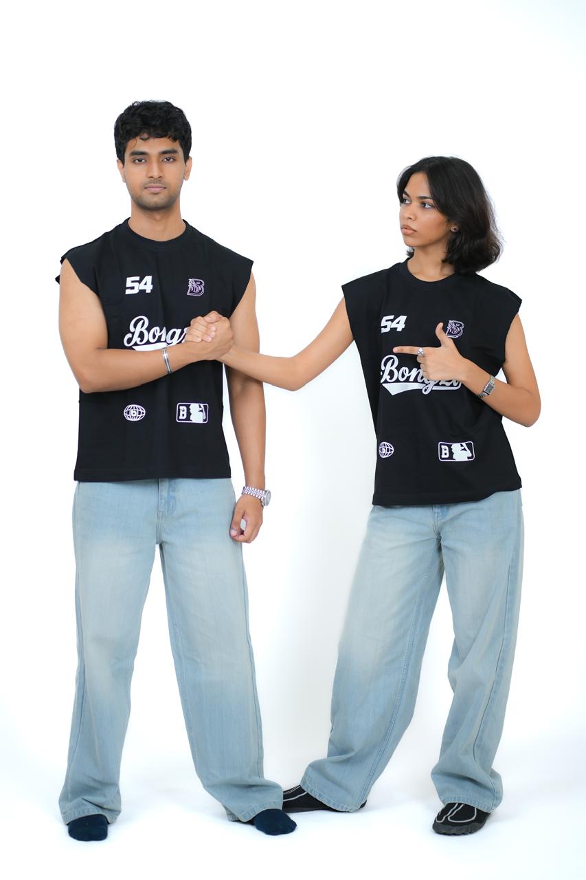 Black Varsity 54 Vest