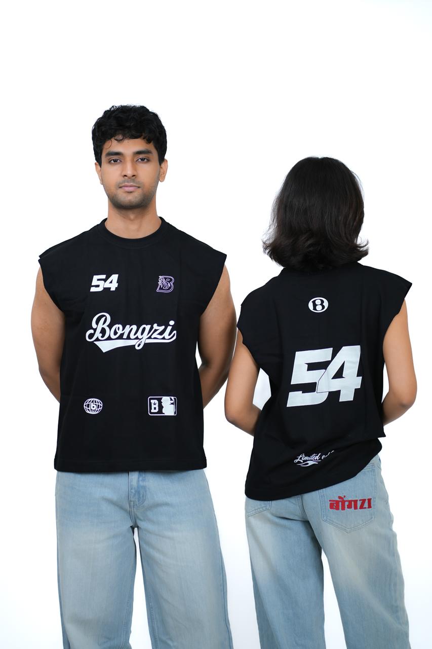 Black Varsity 54 Vest
