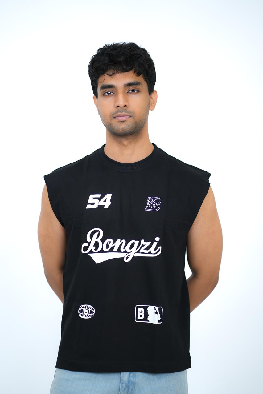 Black Varsity 54 Vest