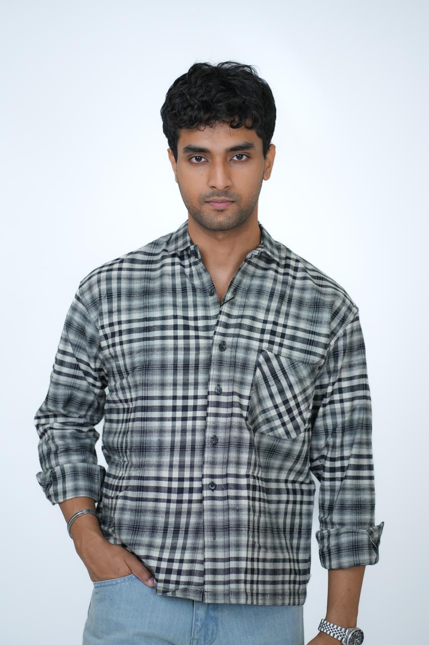 Off Duty Plaid Boxy Shirt