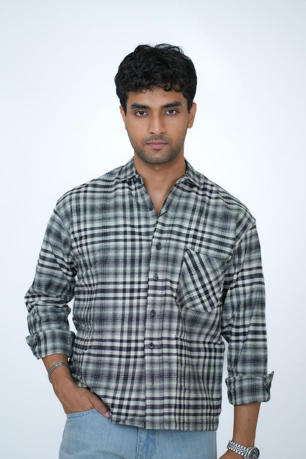 Off Duty Plaid Boxy Shirt
